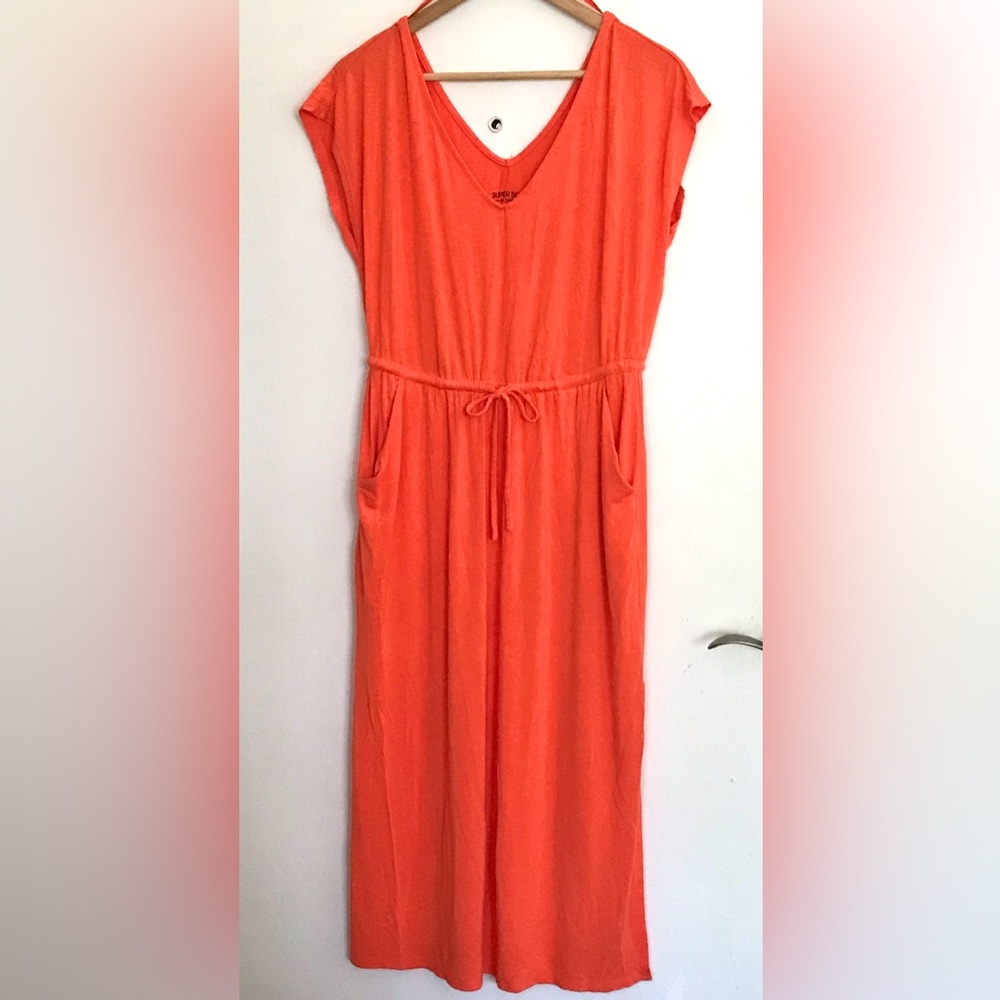 Casual Drawstring Waist Super Soft Dress